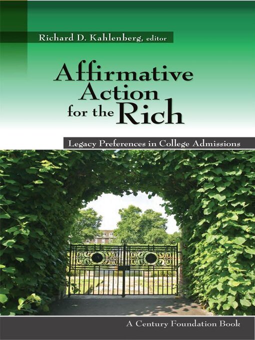 Title details for Affirmative Action for the Rich by Richard D. Kahlenberg - Available